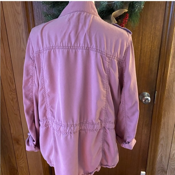 LOFT dust rose belted utility jacket - Picture 4 of 7